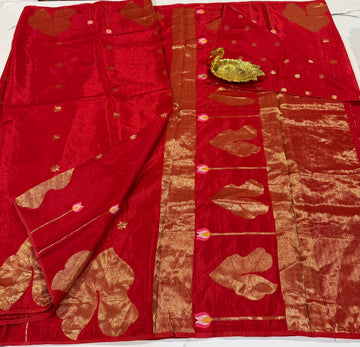 HL-2650 Red Ho crepe saree