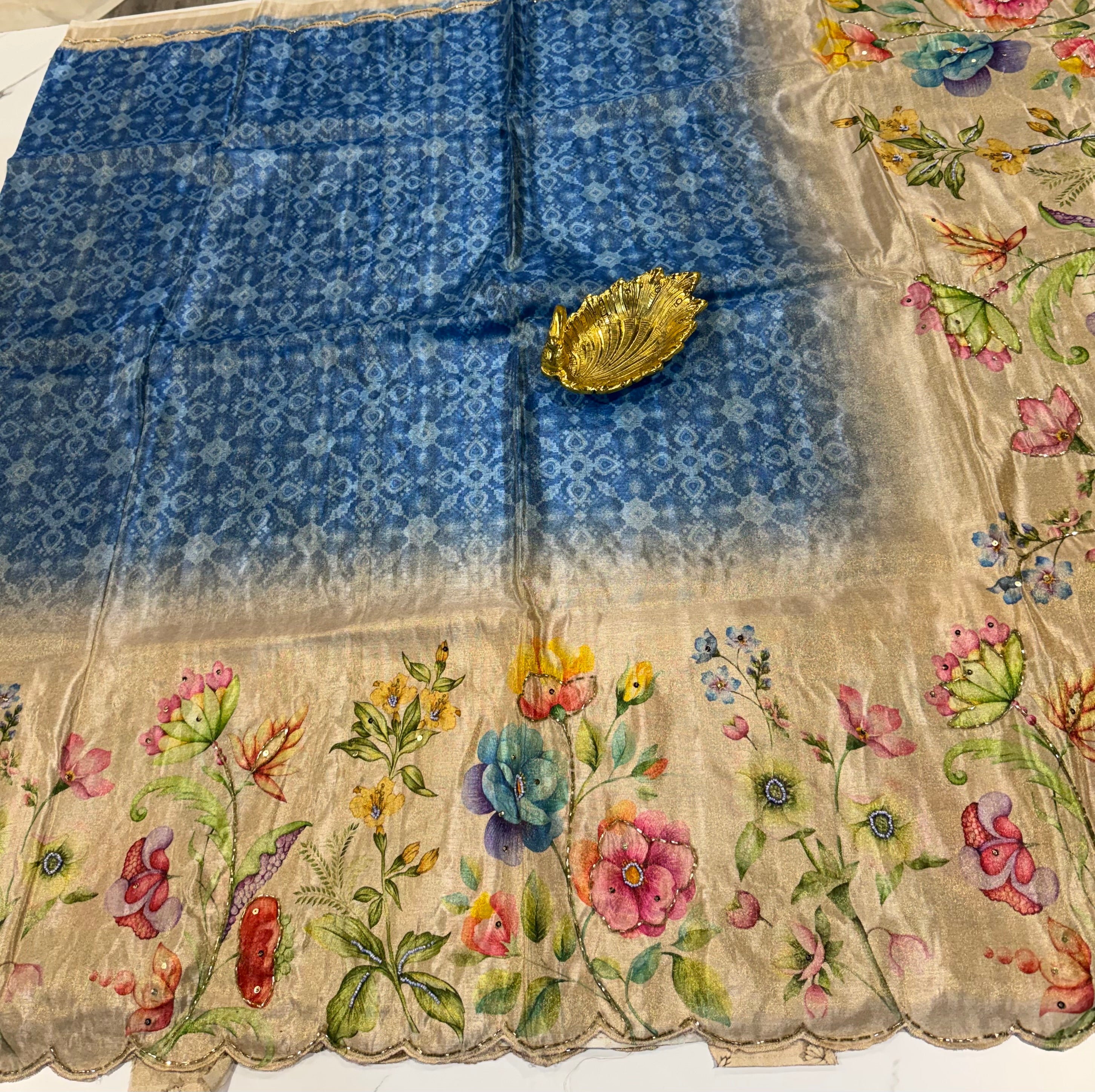 TZ-2351 Blue n cream One gram tissue cocktail edition