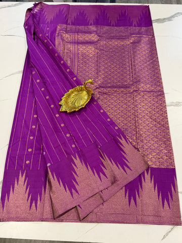 TT- 2899 purple temple Gadwal saree