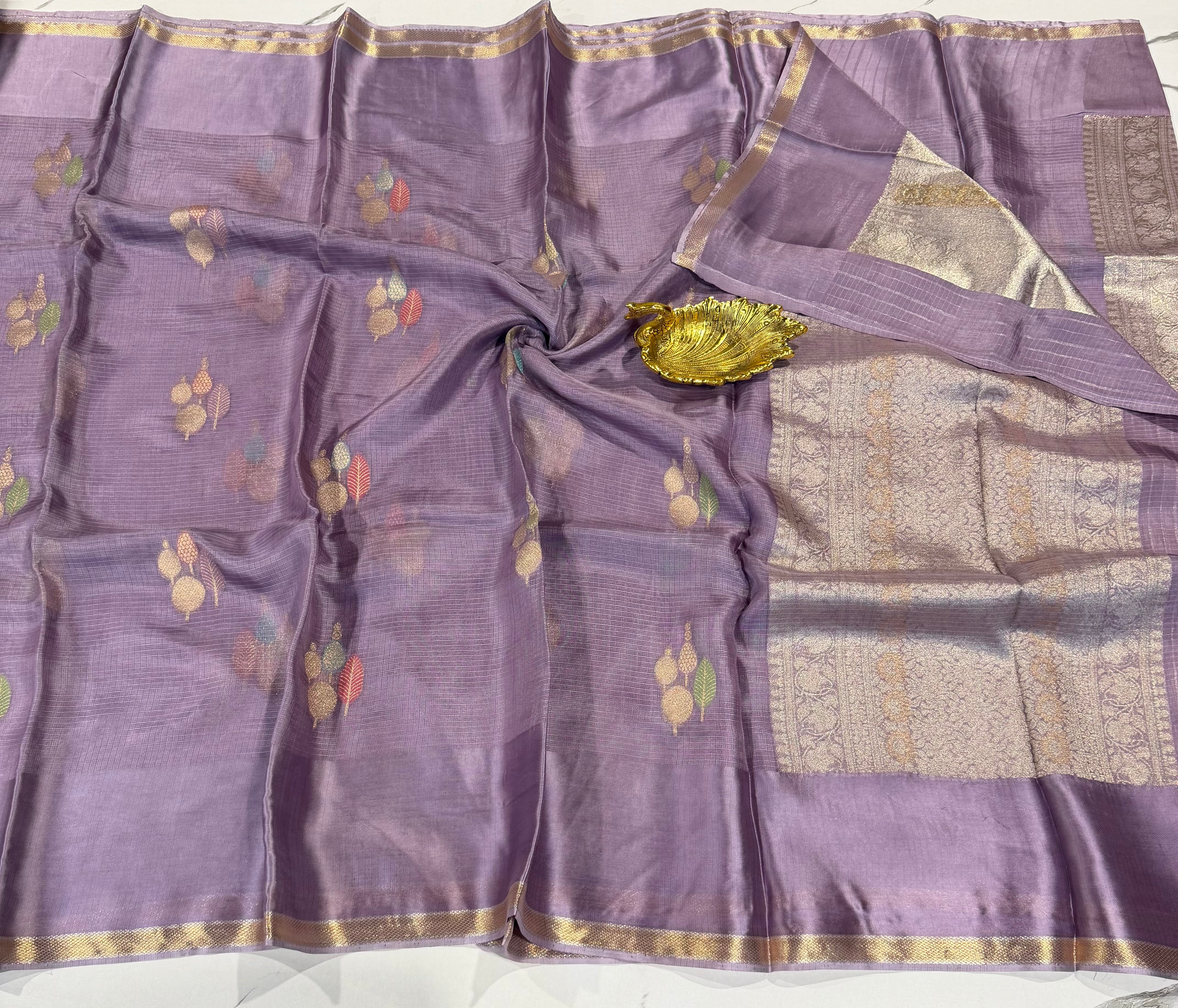 MKP-3500 Lavender colour premium Manipuri Kota silk