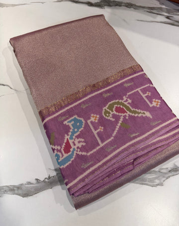 KT-5 Mavue colour kanchi tissue saree