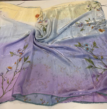 Ms-4D Multi colour space silk saree