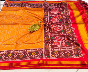 Ld-135 Banadini patola yellow saree