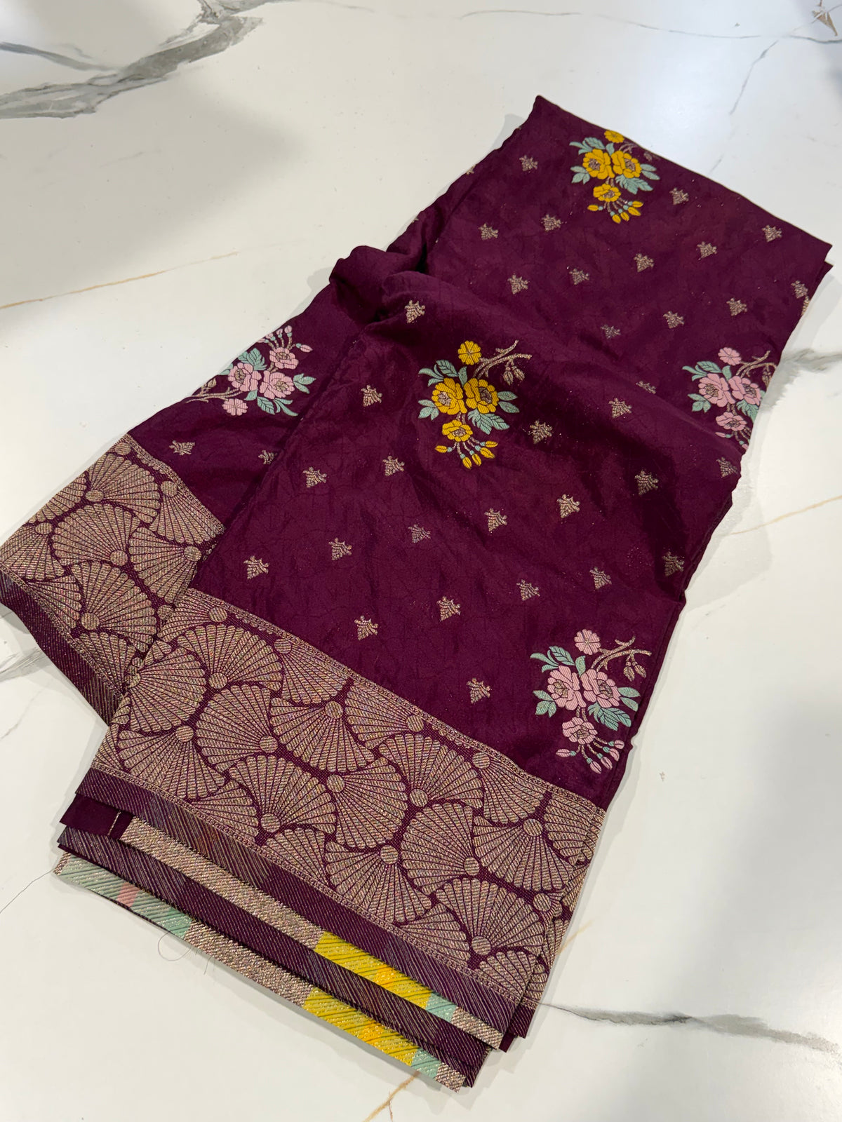 Bz-1850 bergendy benny crepe saree
