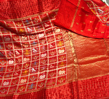 PT-46 Red patola saree