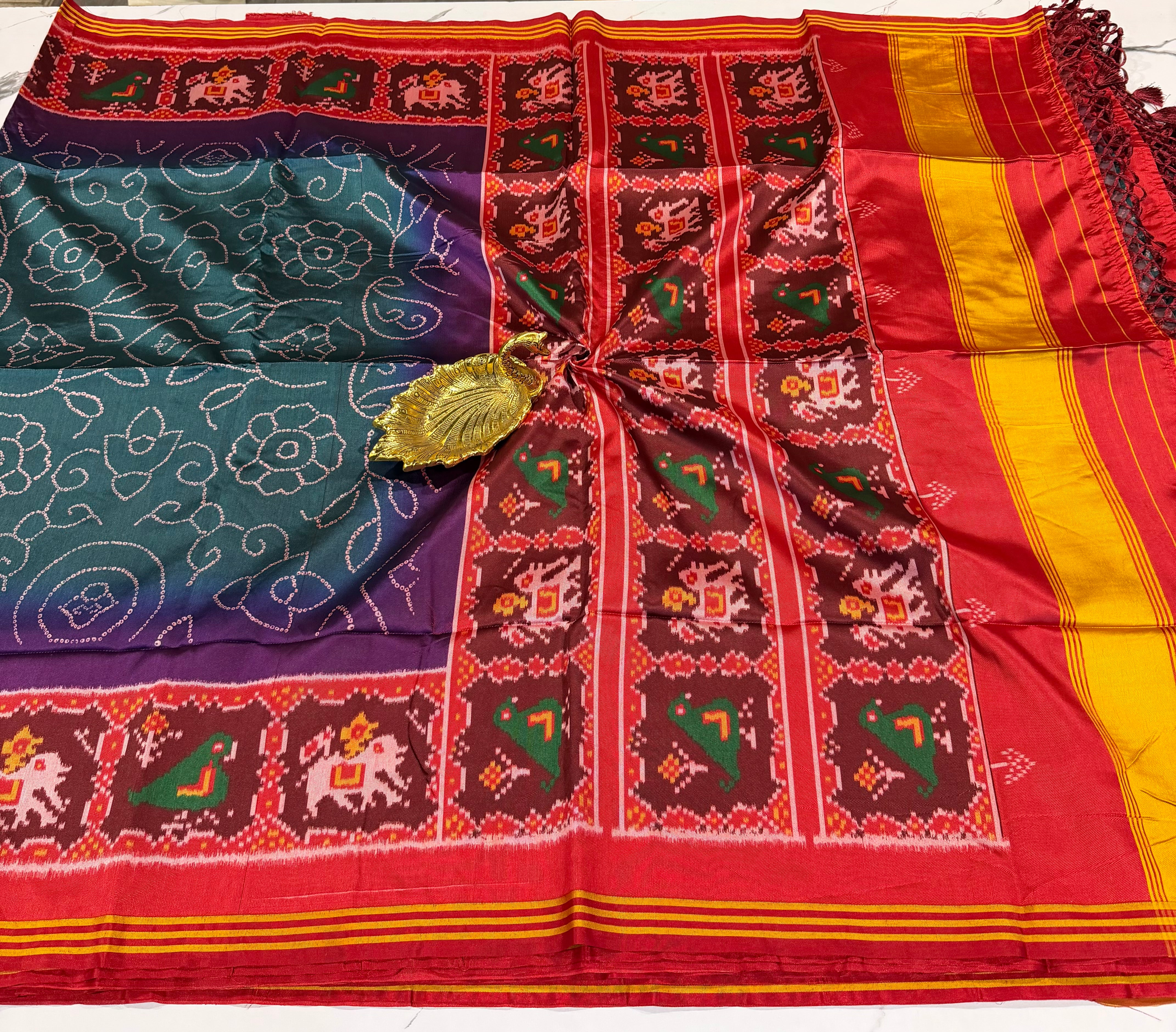 LD-2D Bandini Patola 2d Ramablue saree