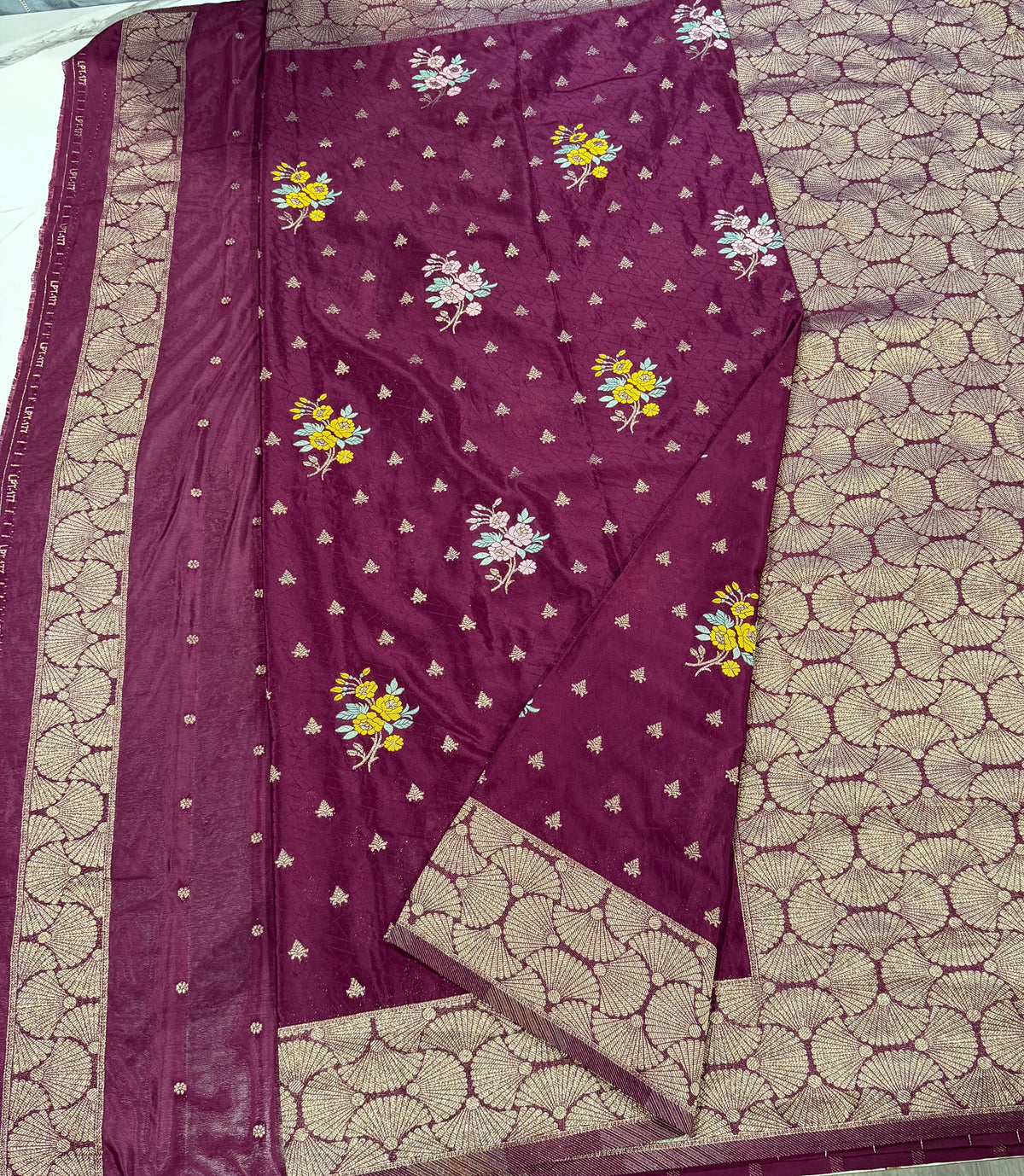 Bz-1850 bergendy benny crepe saree