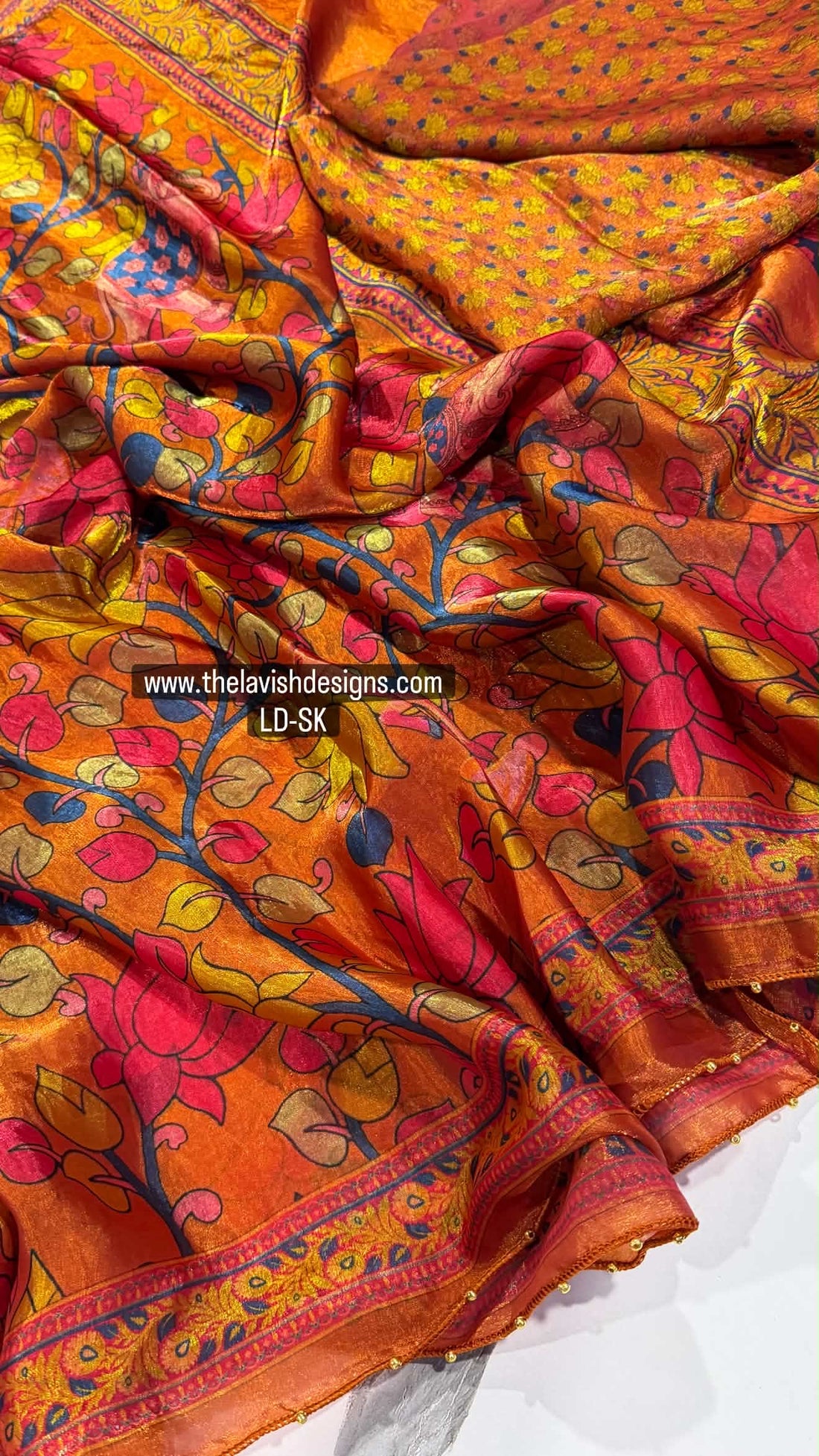 Fusion Kalamkari LD-SK Rust orange