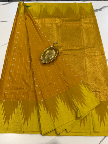 TT- 2899 mustured temple Gadwal saree