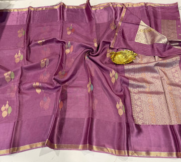 MKP-3500 mauve colour premium Manipuri Kota silk