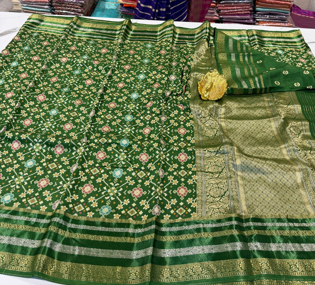 PT-A6 Green colour Patola saree