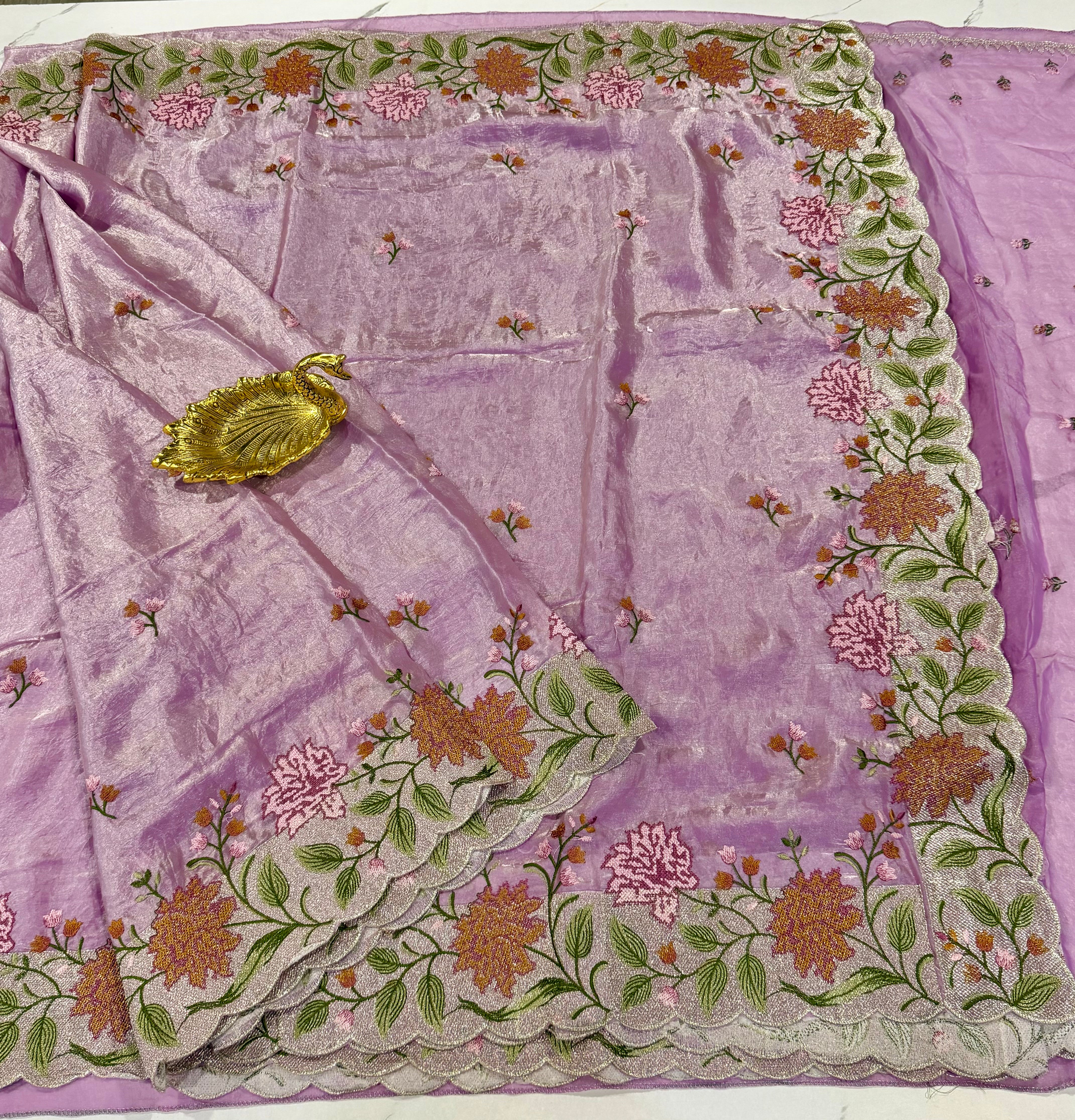 LD-S2750 satin space silk Pettit work Lavender