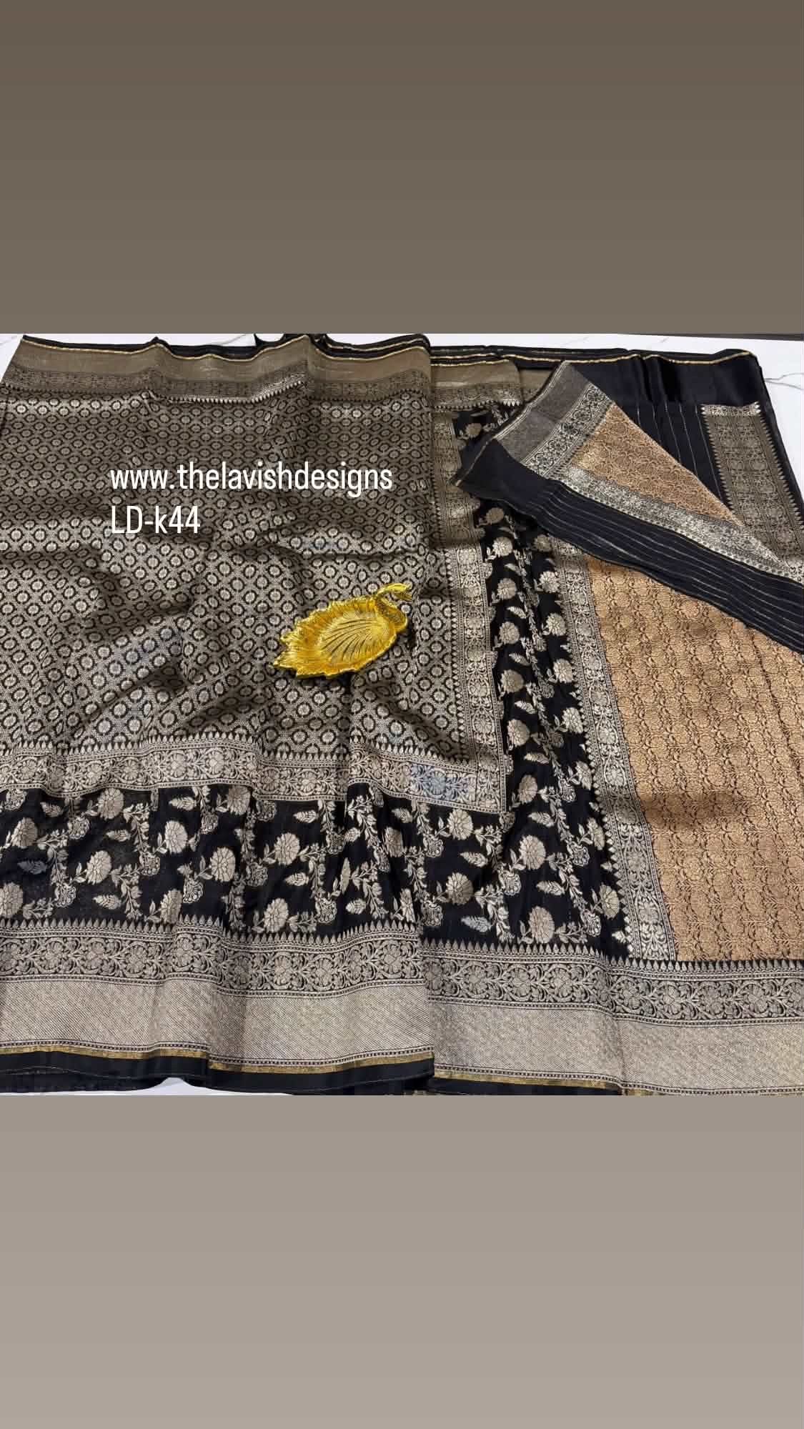 LD-k44 kanchi kora black saree