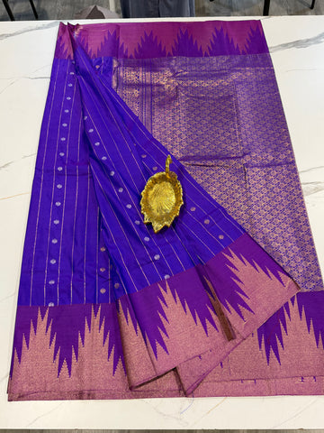 TT- 2899 Brinjal temple Gadwal saree