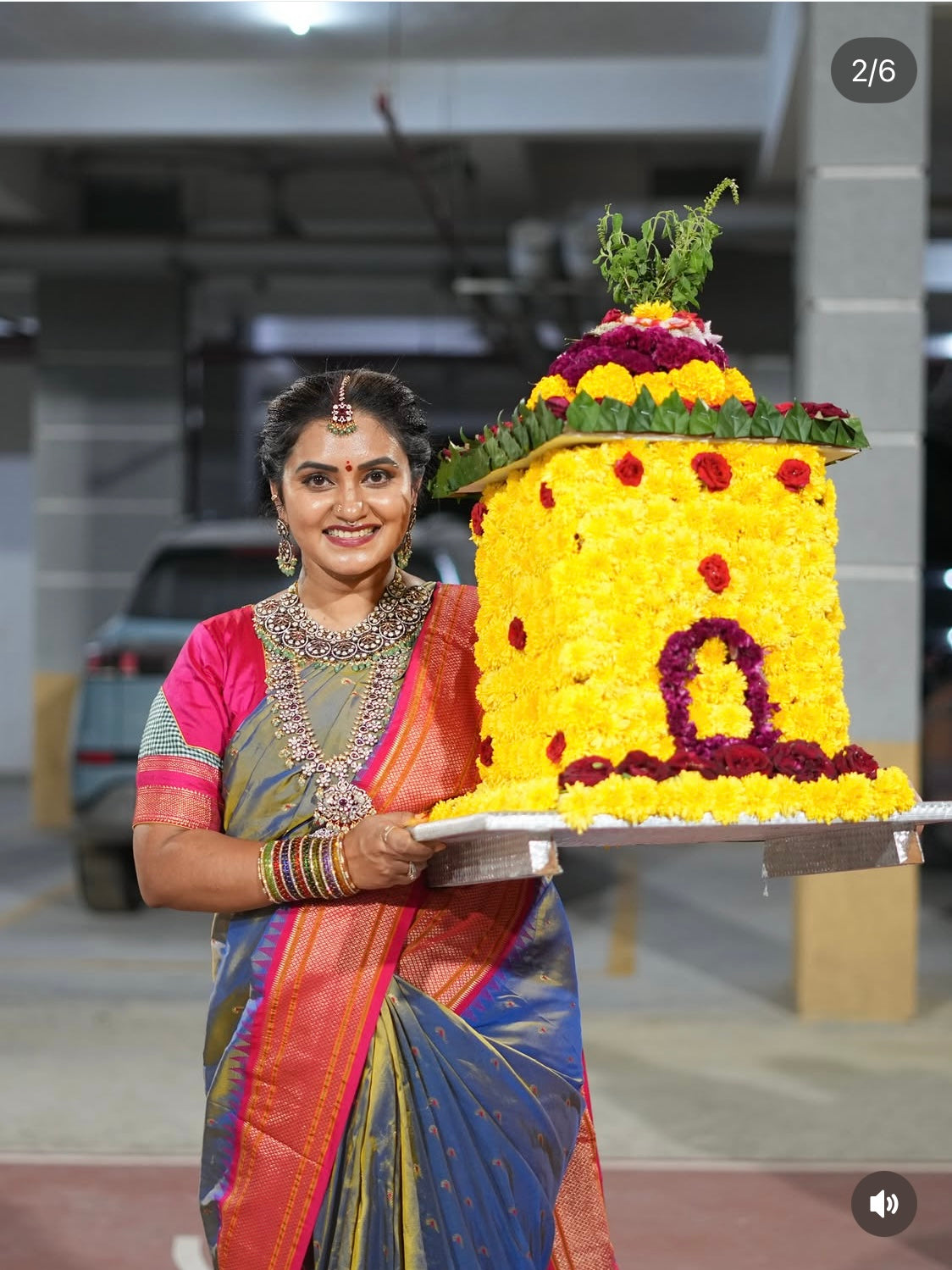 LD-N9 Grey Narayanapet semi pattu muniya butta