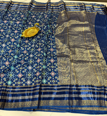 PT-A6 Naviblue  Patola saree