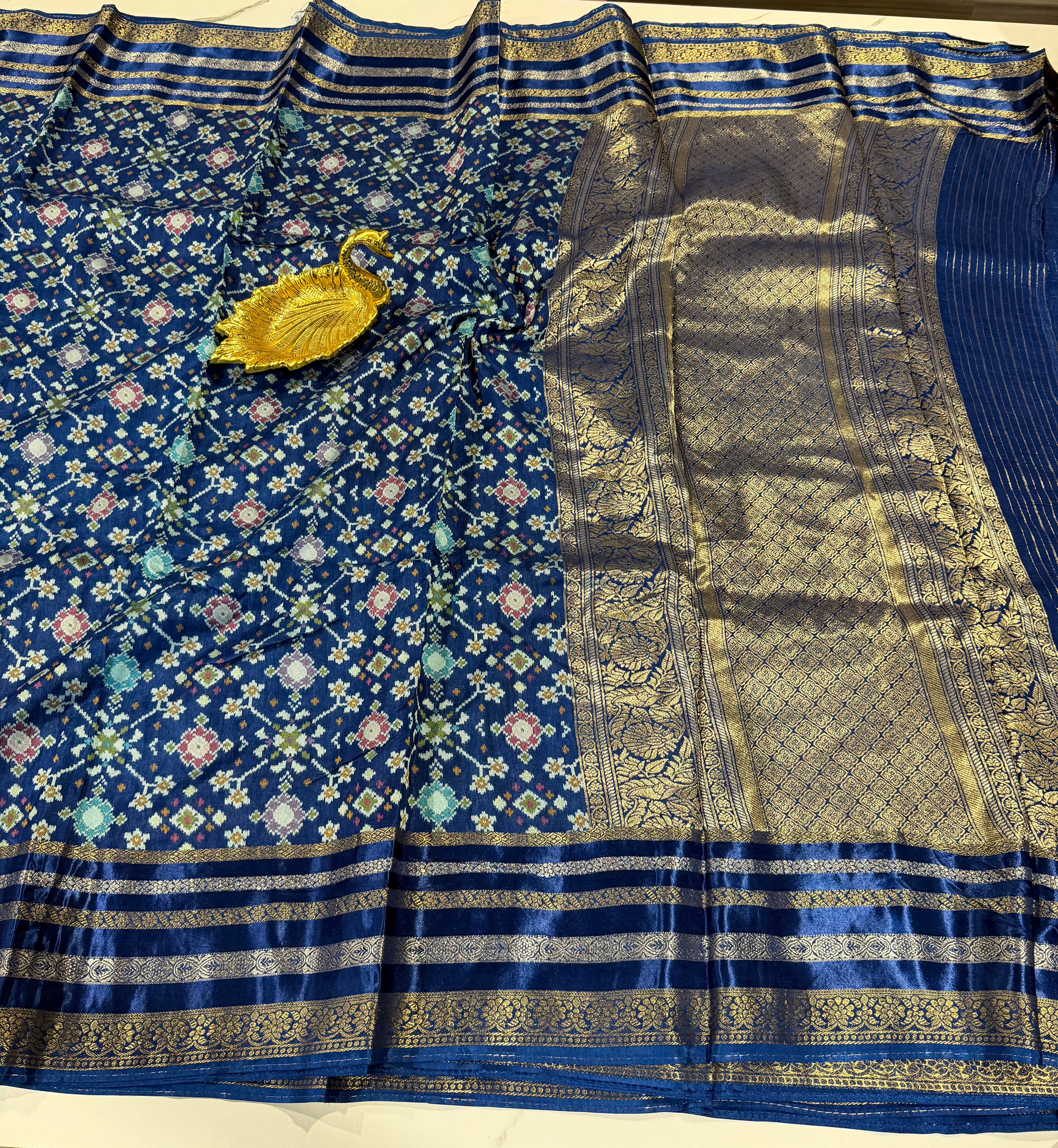 PT-A6 Naviblue  Patola saree