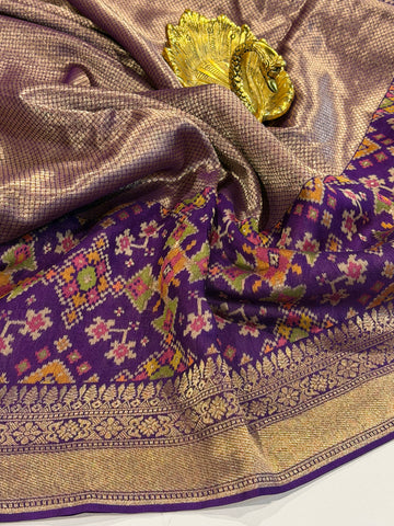 P-5400 purpletissue Patola saree