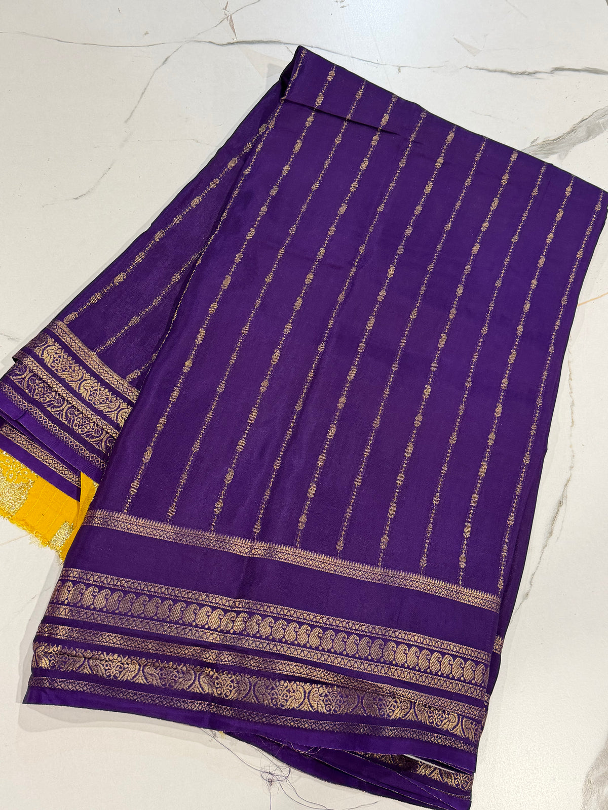 MB-2500 violet Benny crepe saree