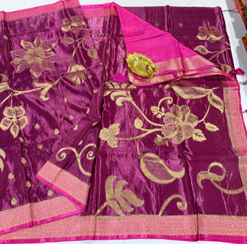 HS-2650 wine HO crepe saree
