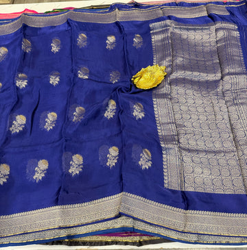 LD-M4k
Dark blue colour Manipuri Kota silk saree