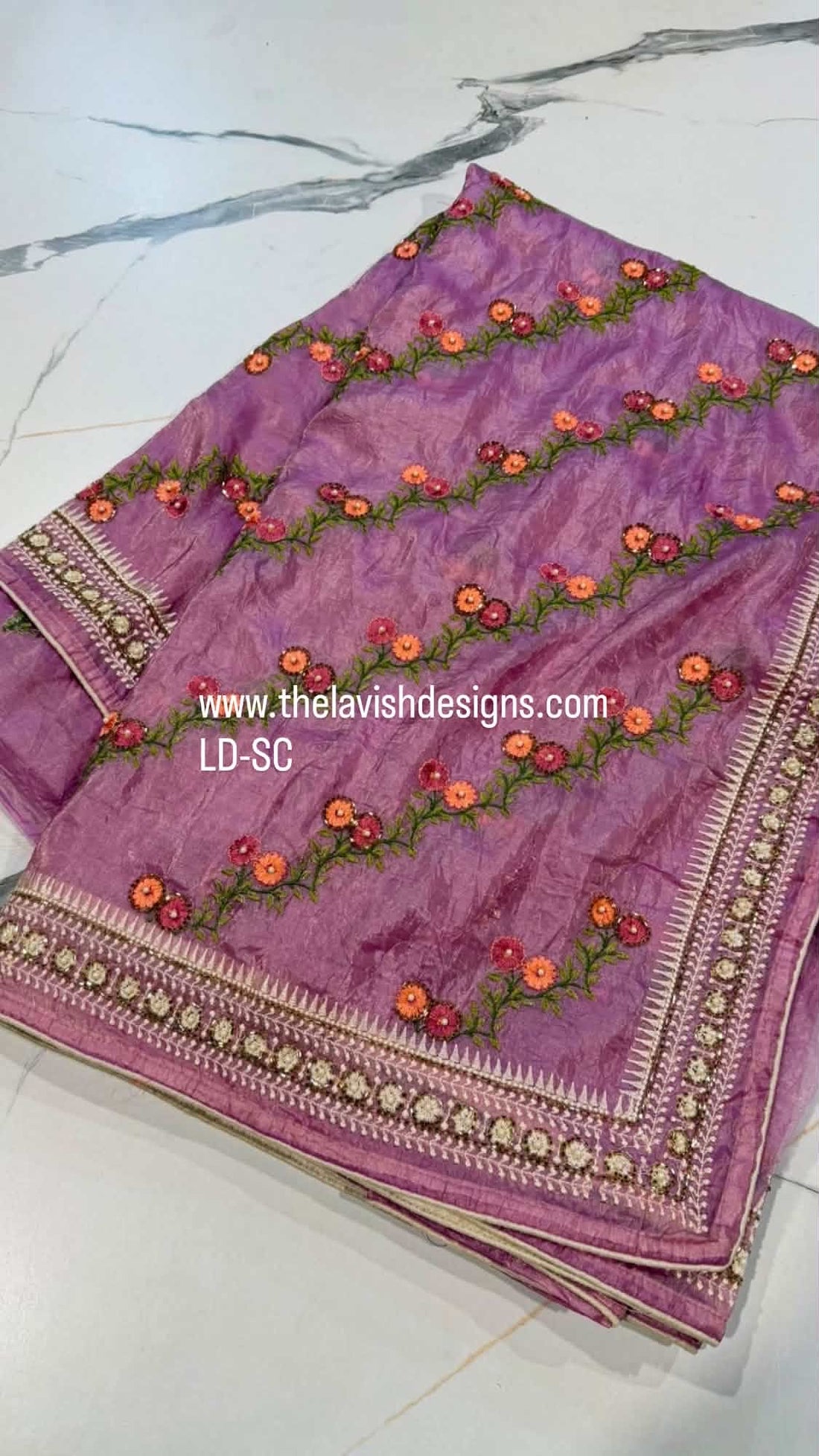 LD-SC Lilac silk sarees