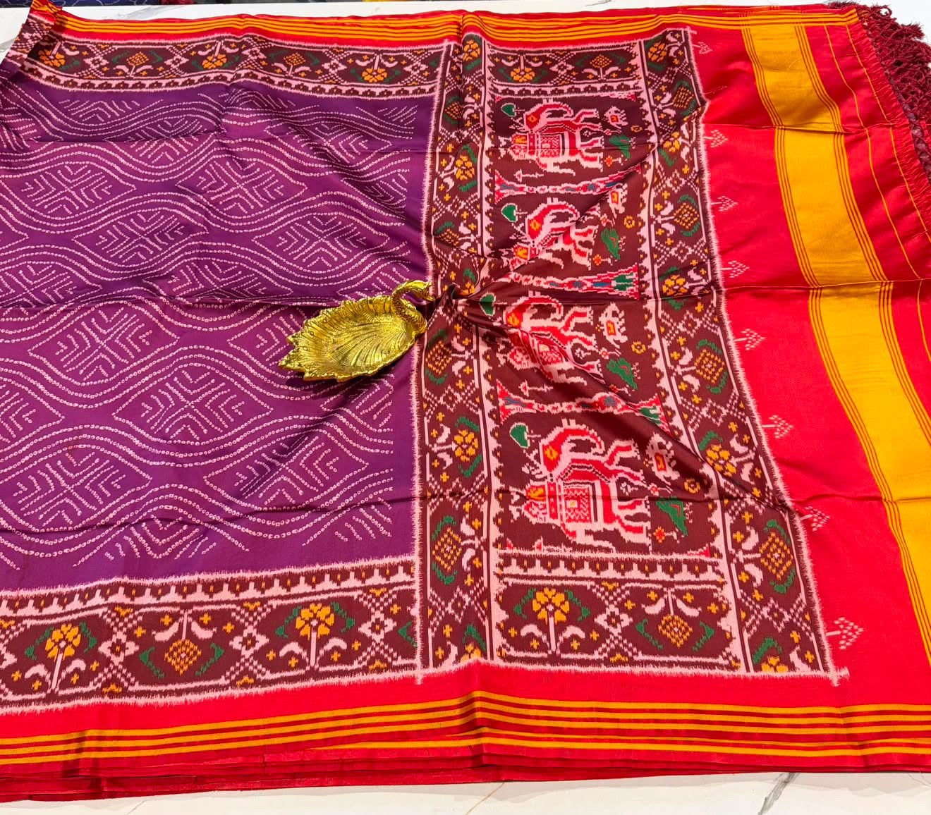 Ld-135 Banadini patola purple  saree