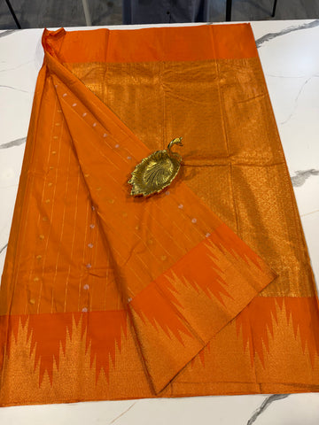 TT- 2899 Mustered temple Gadwal saree