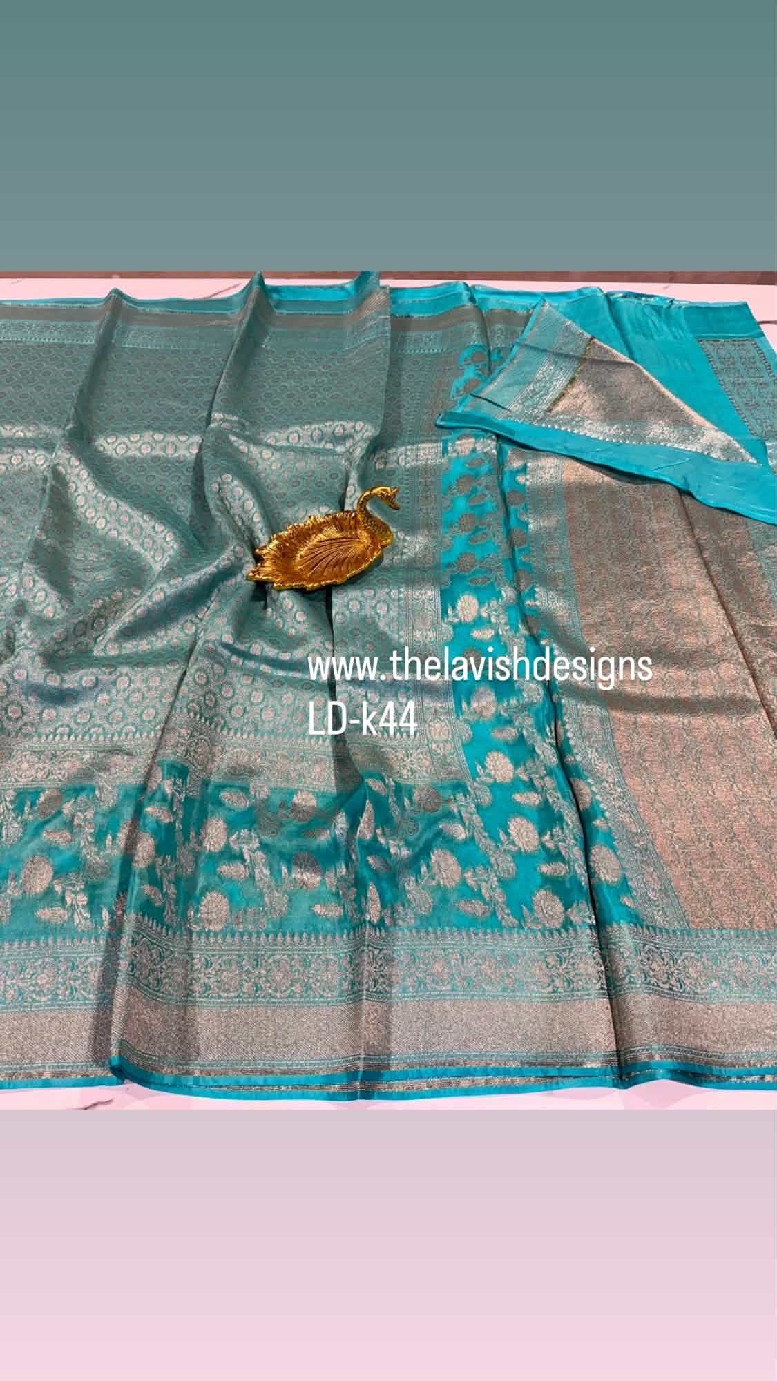 LD-k44 kanchi kora skyblue saree
