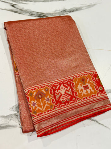 P-4900 Red Patola tissue saree
