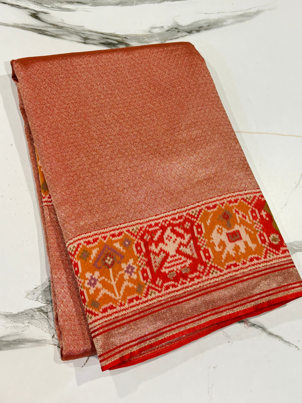 P-4900 Red Patola tissue saree