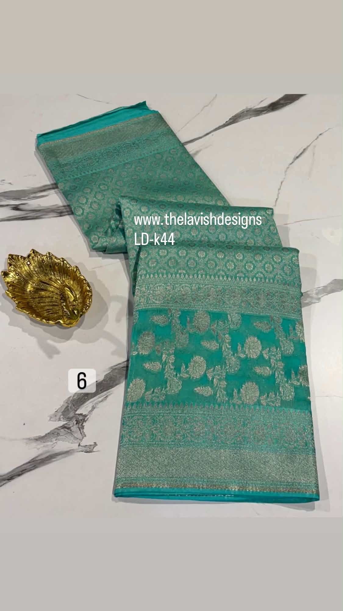 LD-k44 kanchi kora sea green