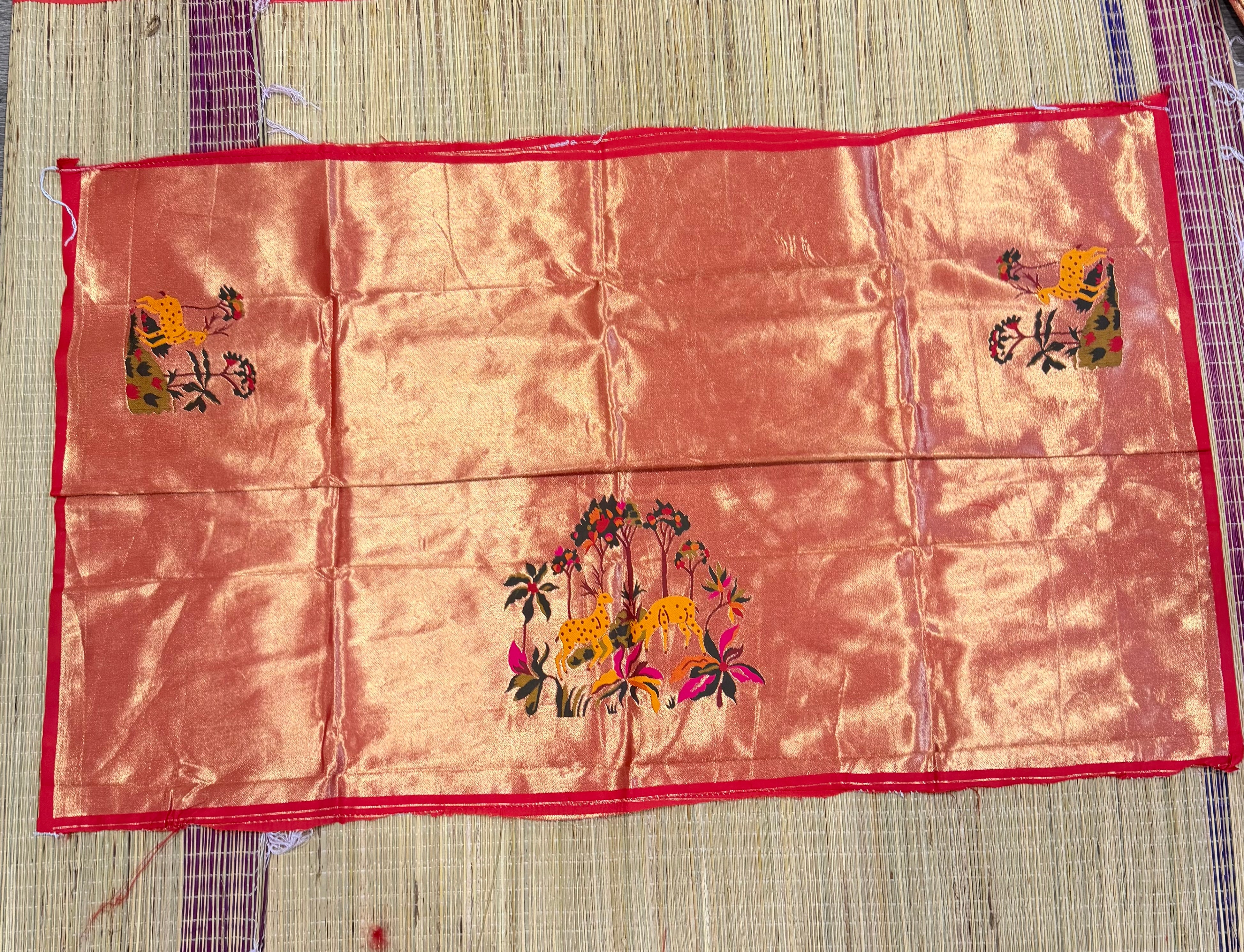 SPB-14-Semi Paithani blouse-Deers Design