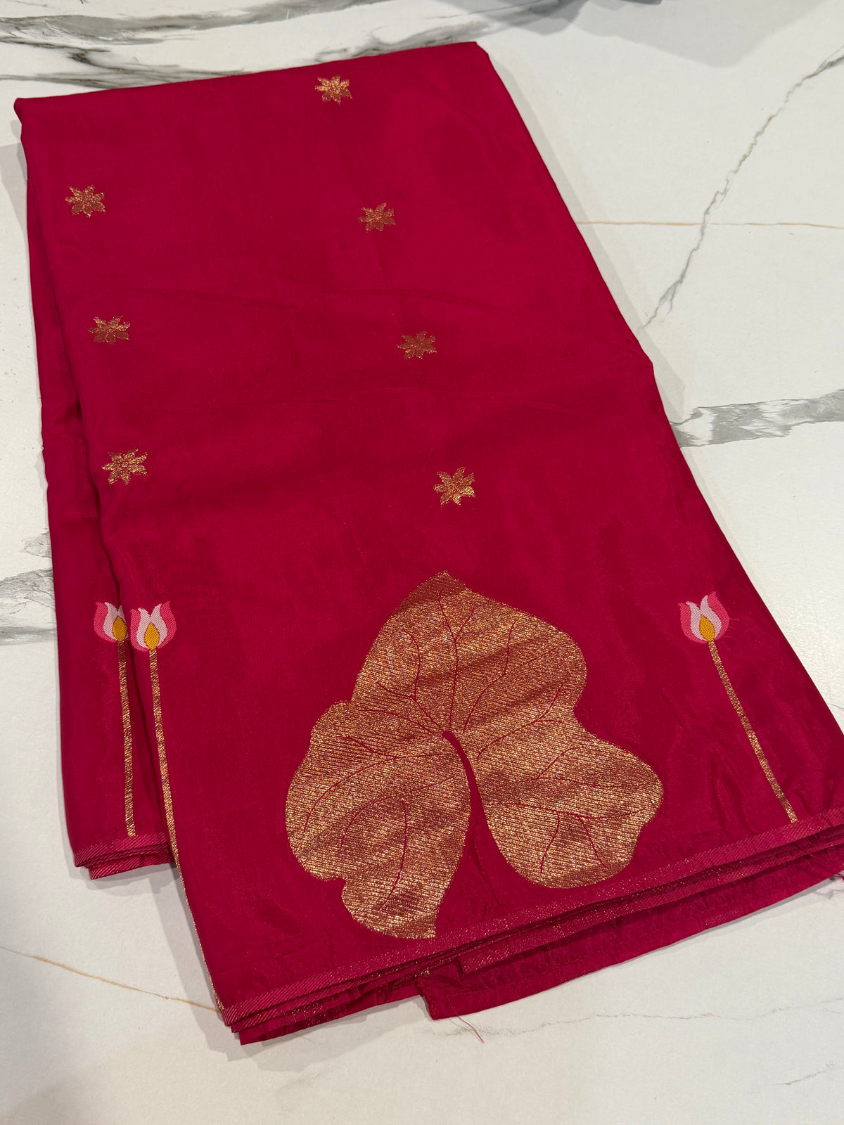 HL-2650 Ranipink Ho crepe saree