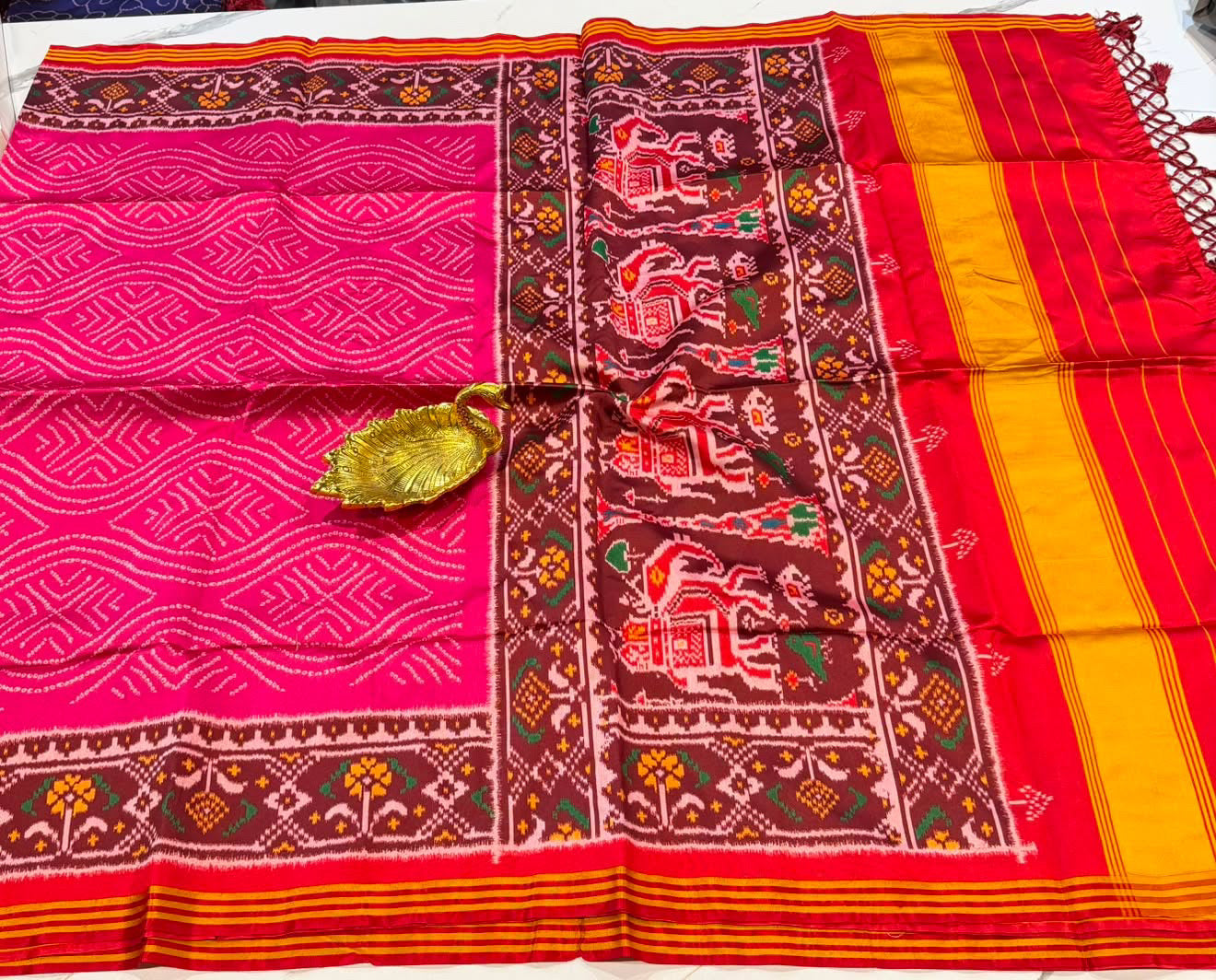 Ld-135 Banadini patola pink saree