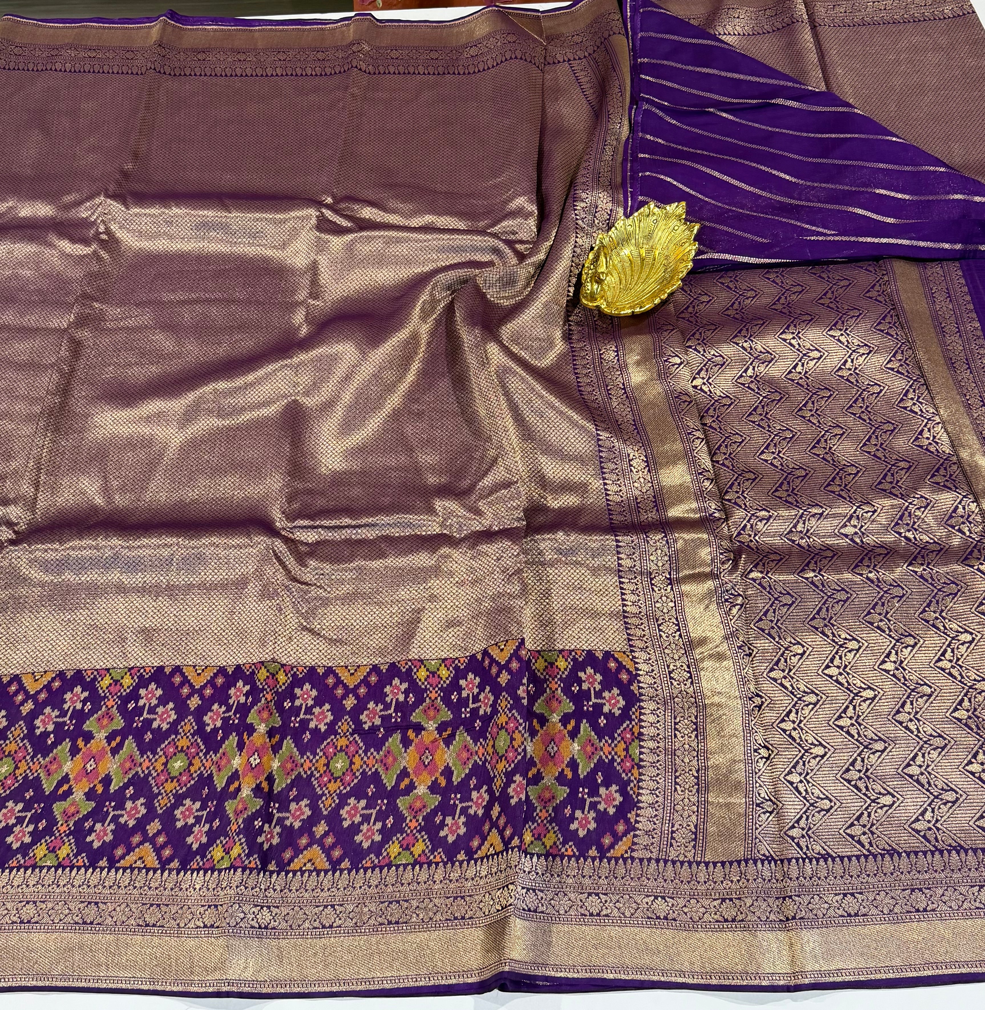 P-5400 purpletissue Patola saree