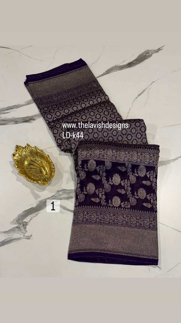 LD-k44 kanchi kora dark purple