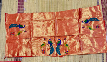SPB-13-Semi Paithani blouse - Peacocks Design
