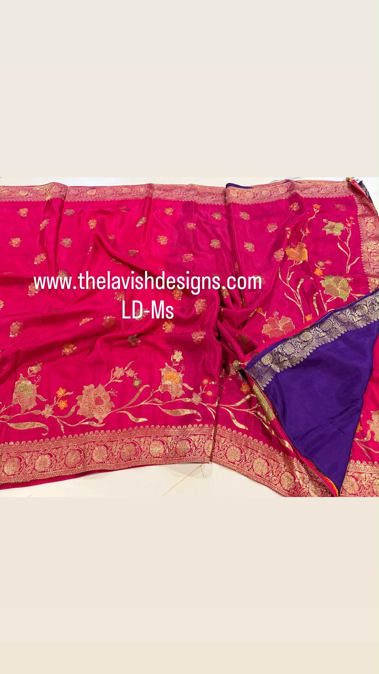 Mashru Satin crepe Rani Pink LD-MS