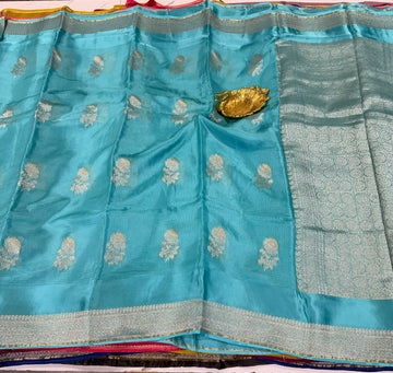 LD-M4k
Sky blue colour Manipuri Kota silk saree