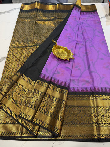 GP-3100 purple  Pochampally prints saree