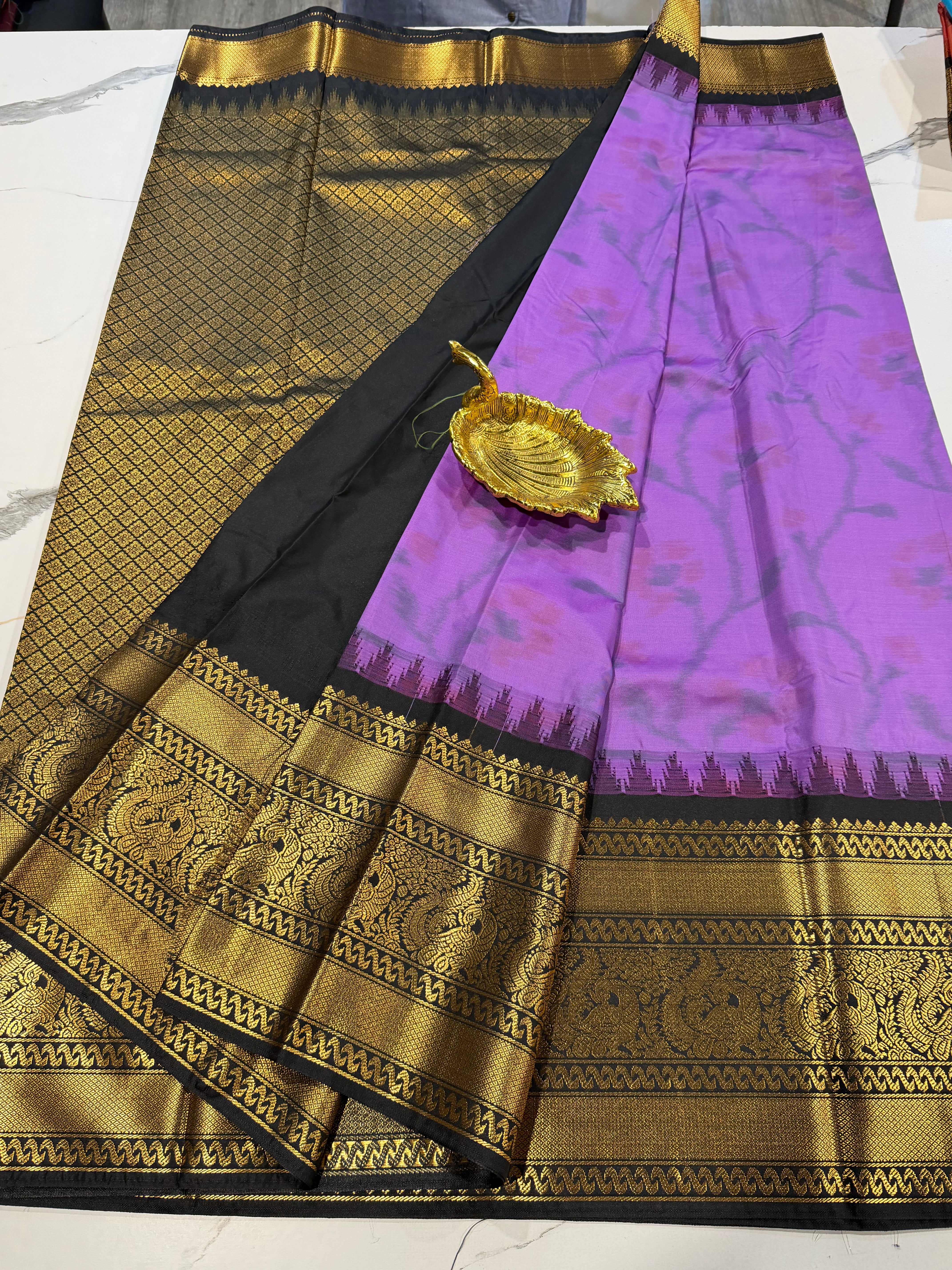 GP-3100 purple  Pochampally prints saree