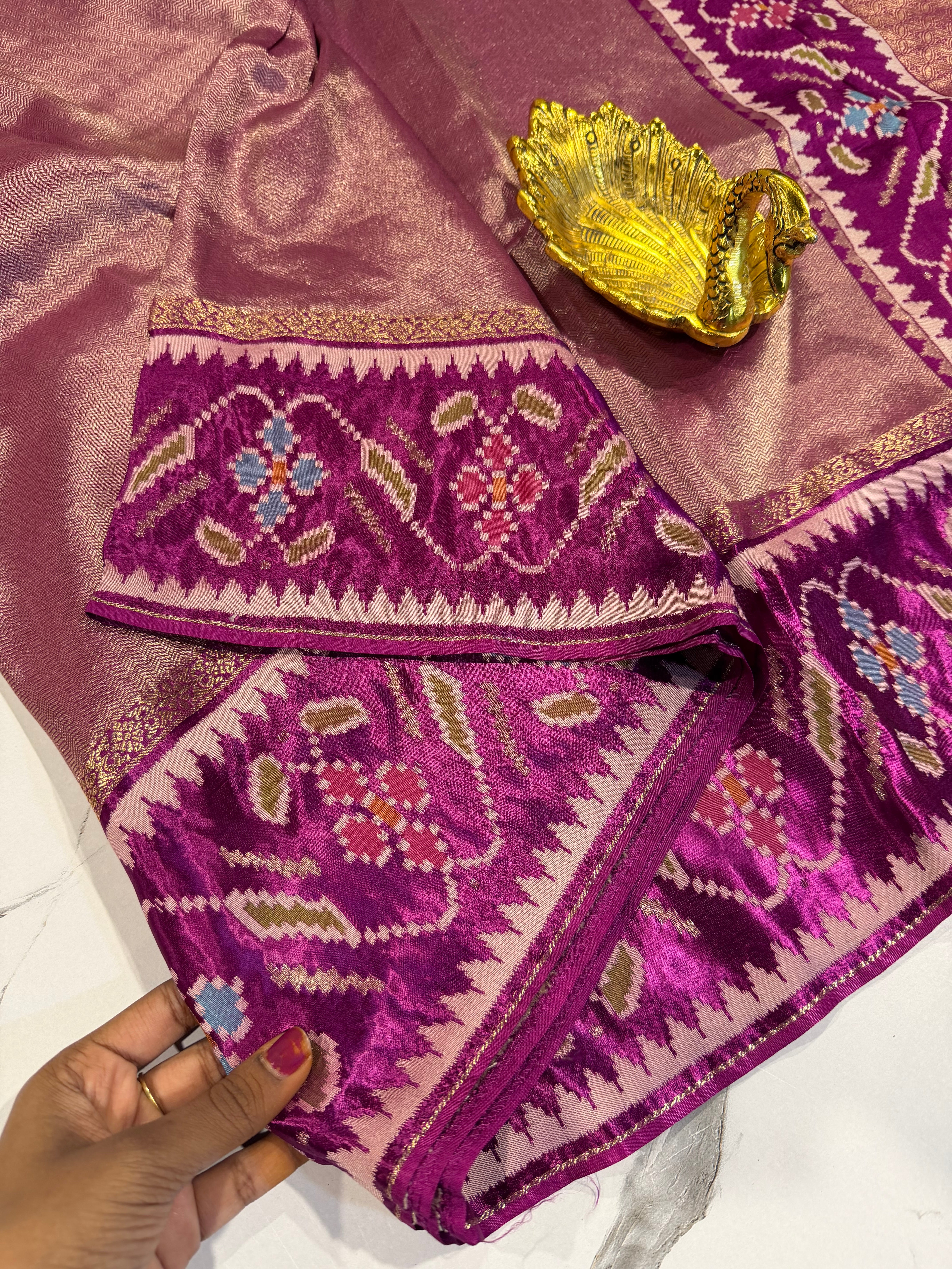TP-51 purple colour kanchi tissue saree