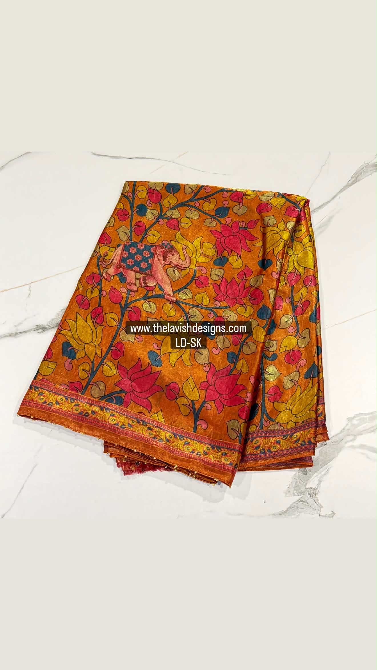 Fusion Kalamkari LD-SK Rust orange