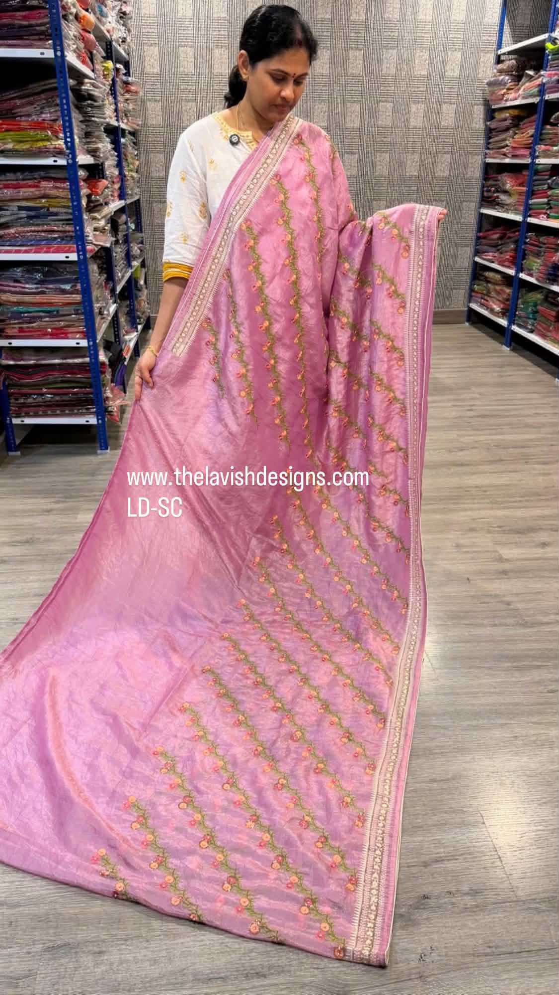 LD-SC Lilac silk sarees