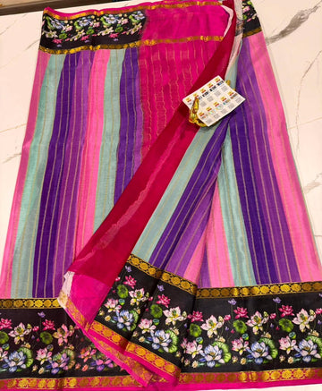 ME6500 Mysore wrinkle crepe Rangkart saree