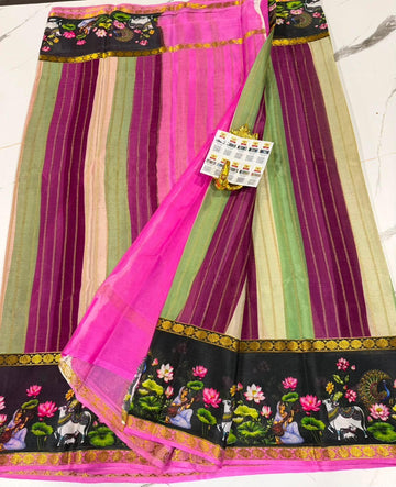 ME6500 Mysore wrinkle crepe Rangkart saree