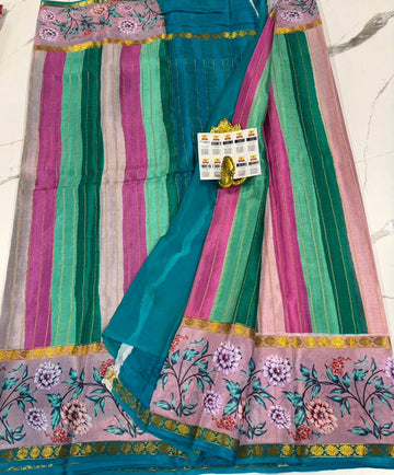 ME6500 Mysore wrinkle crepe Rangkart saree