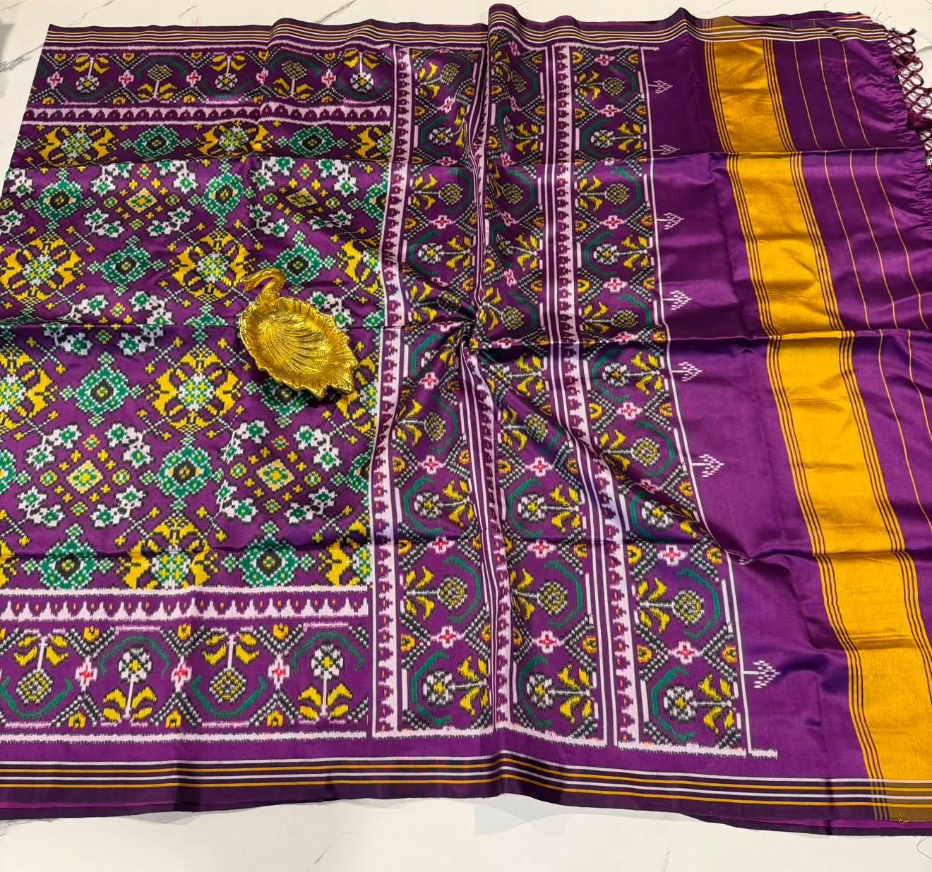 NPP-1350 purple colour navarthan patola saree