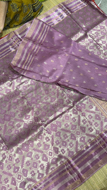 P-3900 Mauve colour patola saree
